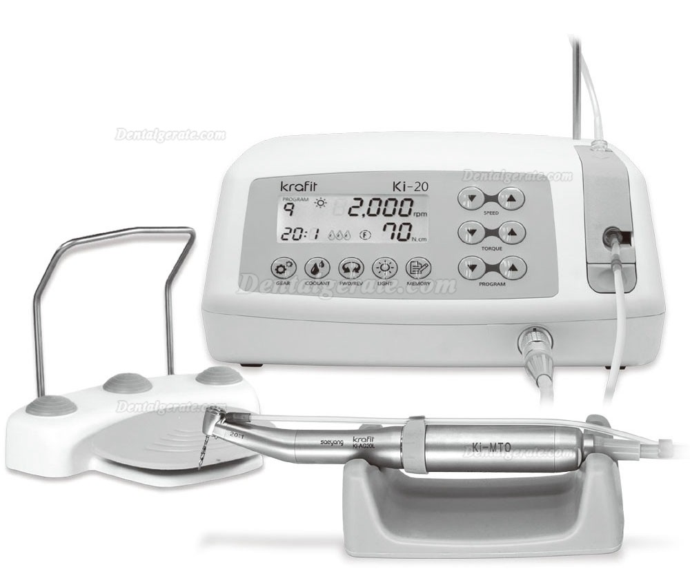 SAEYANG Krafit Ki-20 Implantat Chirurgie Brushless Motor System mit 20: 1 Implantat Winkelst&uuml;cke Handst&uuml;ck